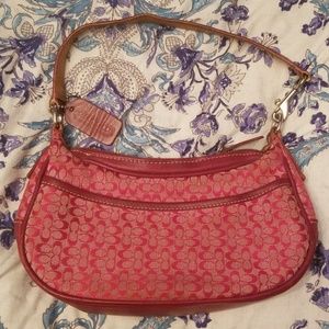 Little red coach purse